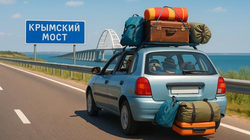 Крымский мост пустеет &ndash; туристы уезжают
